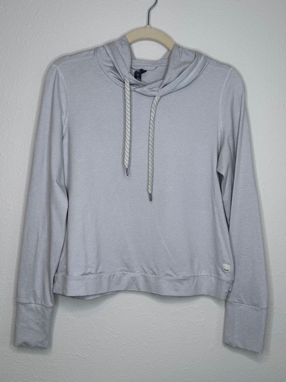 Vuori Halo Essential Dreamknit Hoodie, Light Heathered Grey, Size Medium